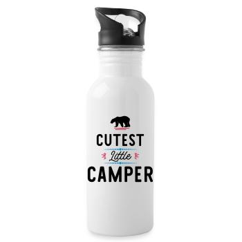 Camper - Trinkflasche mit integriertem Trinkhalm - Weiß - Rechts