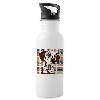 Dalmatian - Water bottle with straw - white - Right