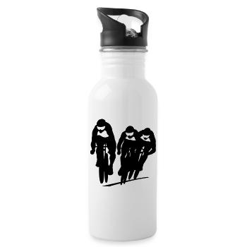 Cycling track - Water bottle with straw - white - Right