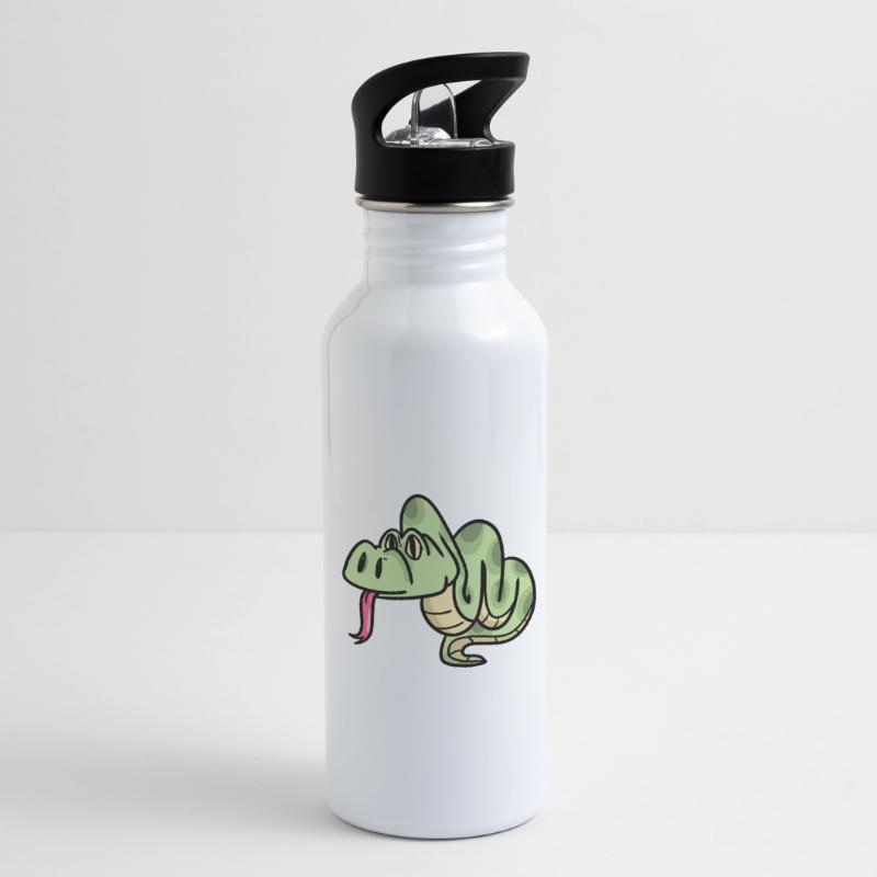 python Water bottle with straw