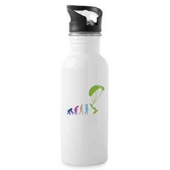 EVOLUTION KITE SURFER KITER DESIGN KITESURFING - Water bottle with straw - white - Right