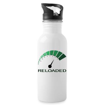Gage Reloaded 'Mojo Design' T-Shirt - Trinkflasche mit integriertem Trinkhalm - Weiß - Rechts