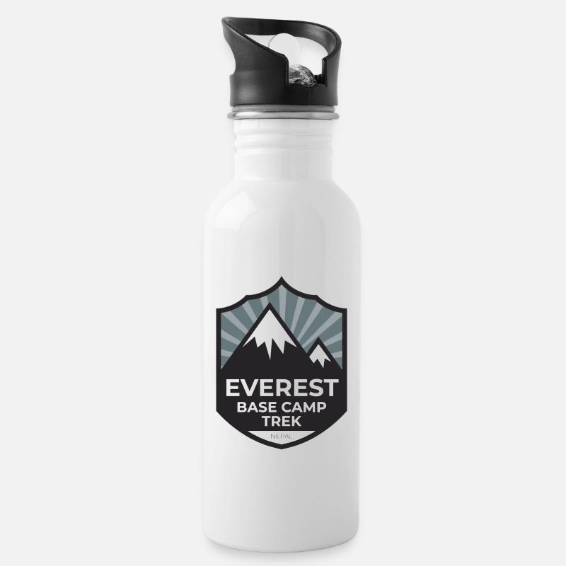 Mount Everest Base Camp Trek - Népal - Gourde avec paille intégrée - blanc