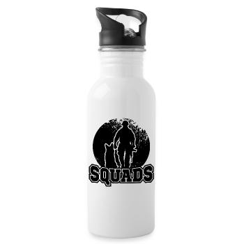 police - Water bottle with straw - white - Right