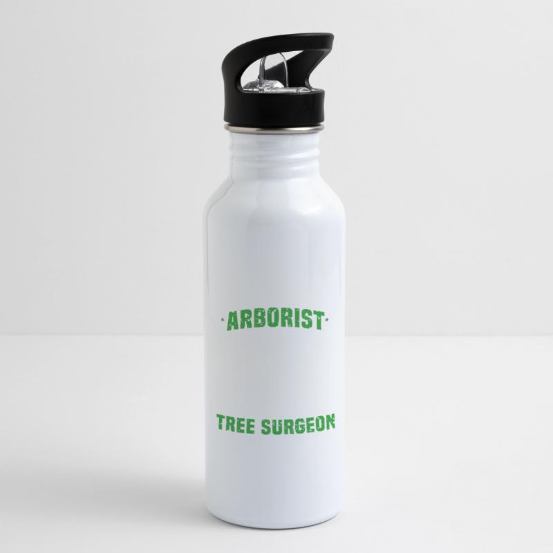 Arborists tree surgeon tree processor chainsaw gift Water bottle with straw
