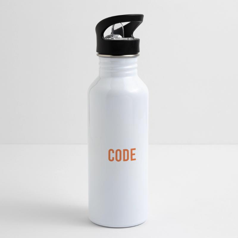 Programmer gift computer sciences Water bottle with straw