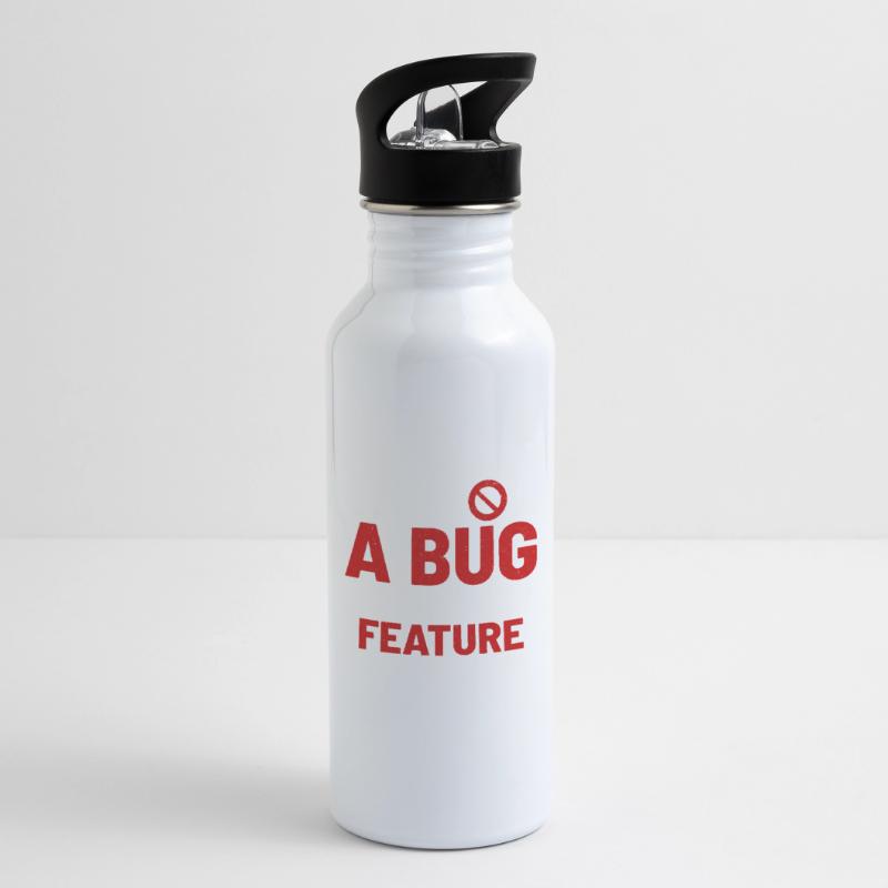 computer programming Water bottle with straw
