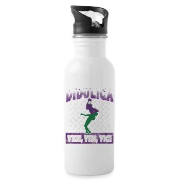 Didulica: Veni, Vidi, Vici – Legende des Fußballs - Trinkflasche mit integriertem Trinkhalm - Weiß - Rechts