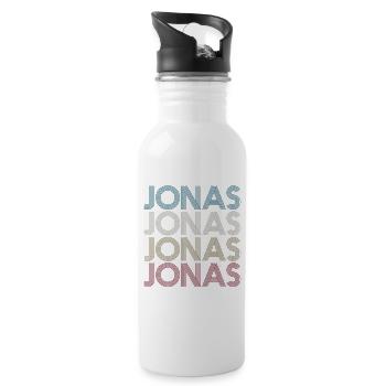 Jonas - Trinkflasche mit integriertem Trinkhalm - Weiß - Rechts