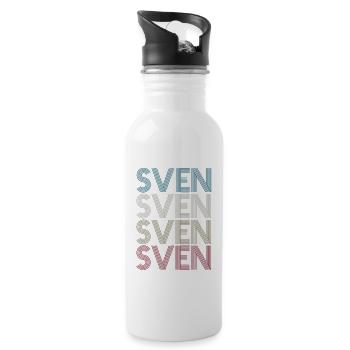Sven - Sven Lustig - Water bottle with straw - white - Right