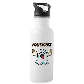 Polterer, wedding shower, bachelor, present - Water bottle with straw - white - Right