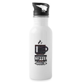 Fachinformatiker - Trinkflasche mit integriertem Trinkhalm - Weiß - Rechts