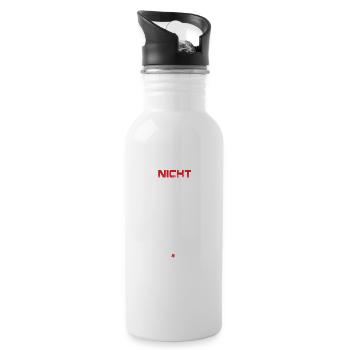 Nicht stören Maschine ist in Betrieb - Trinkflasche mit integriertem Trinkhalm - Weiß - Rechts