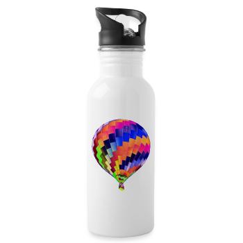 Balloon - Water bottle with straw - white - Right