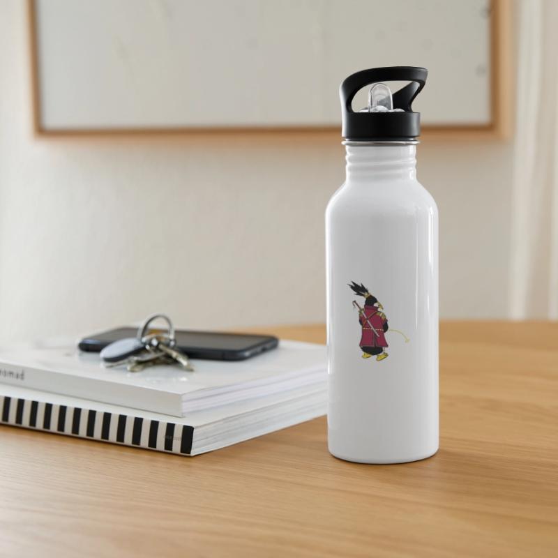 Linux Penguin I Am Root Geeks Nerd Computer Ninja Water bottle with straw