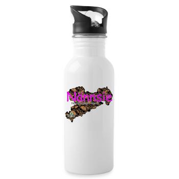 Nännsie - Nancy - Säggsch - Trinkflasche mit integriertem Trinkhalm - Weiß - Rechts