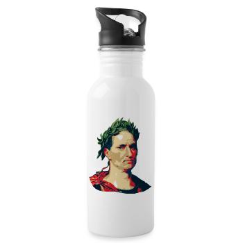 Julius Caesar - Trinkflasche mit integriertem Trinkhalm - Weiß - Rechts
