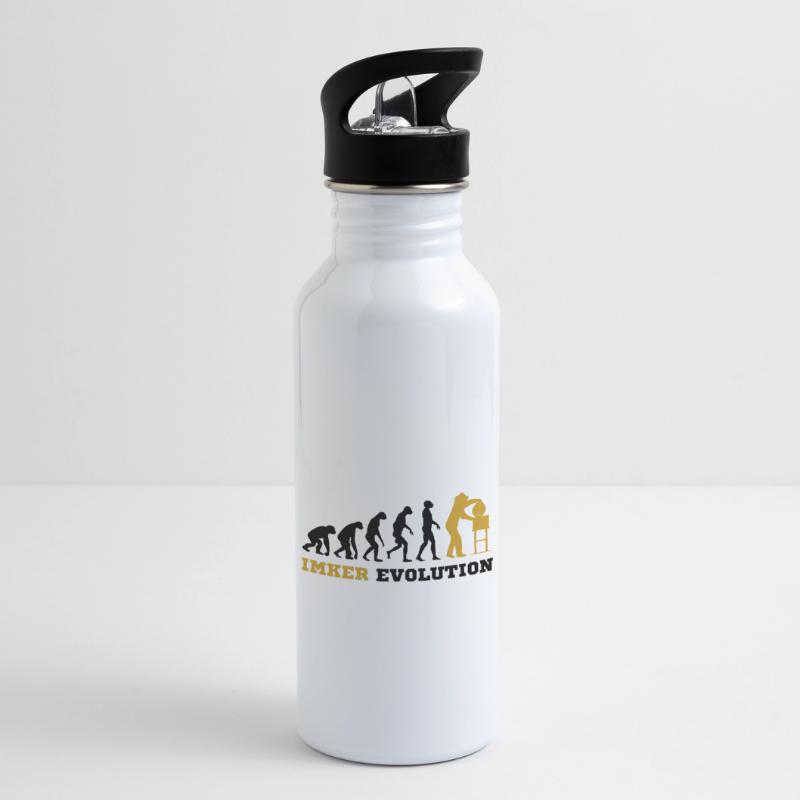Imker Evolution Trinkflasche mit integriertem Trinkhalm