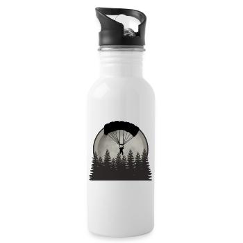 paragliding - Water bottle with straw - white - Right