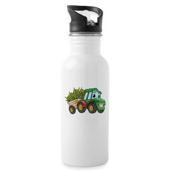 Agriculture Farmer Harvest - Gourde avec paille intégrée - blanc - Droite