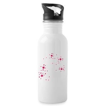 Cadeau fille gymnaste gymnaste - Gourde avec paille intégrée - blanc - Droite