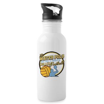 Water polo - Water bottle with straw - white - Right