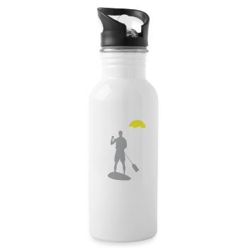 SUP - Stand Up Paddle - Water bottle with straw - white - Right