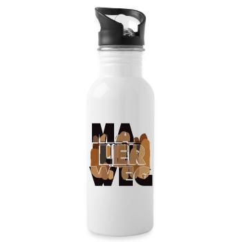 Malerweg - Water bottle with straw - white - Right