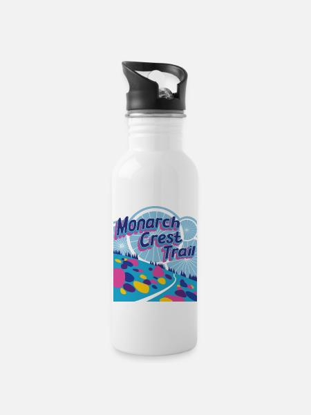 Monarch Crest Trail - Trinkflasche mit integriertem Trinkhalm - Weiß