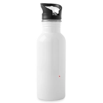 Sella Pass, Italian Passo Sella Serpentine - Water bottle with straw - white - Right