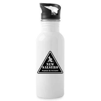 SALSERO - Trinkflasche mit integriertem Trinkhalm - Weiß - Rechts