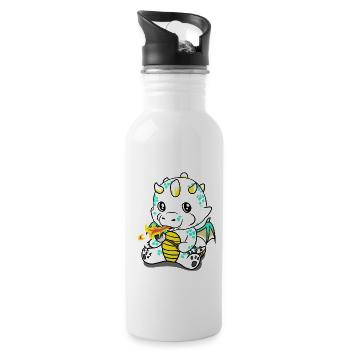 Dragon Crickets Fantasy Kids Baby Snack - Water bottle with straw - white - Right