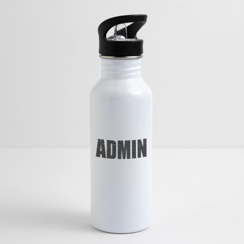 programmeur administrateur idée cadeau informatique Linux Gourde avec paille intégrée