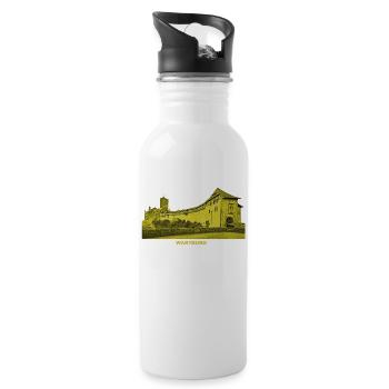 Wartburg Eisenach Thuringia Luther Elisabeth - Water bottle with straw - white - Right