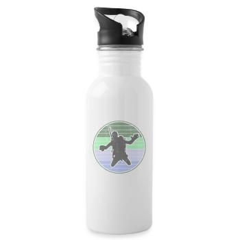 Taucher Tauchen Tauchschule Unterwasser Schnorchel - Trinkflasche mit integriertem Trinkhalm - Weiß - Rechts