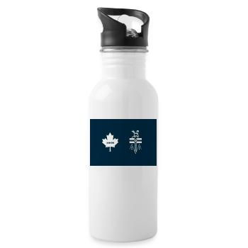 Yukon - Trinkflasche mit integriertem Trinkhalm - Weiß - Rechts