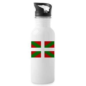 Basque Country - Water bottle with straw - white - Right