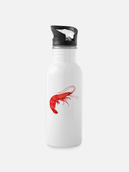 Crevettes Crevettes Keep it Crevettes Crevettes d'aquarium - Gourde avec paille intégrée - blanc