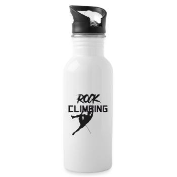 Rock climbing - Water bottle with straw - white - Right