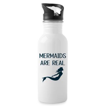 Mermaids - Water bottle with straw - white - Right