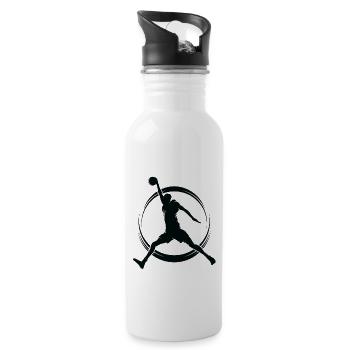 Basketball player - Water bottle with straw - white - Right
