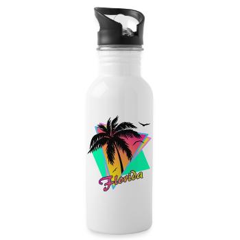 Florida - Water bottle with straw - white - Right