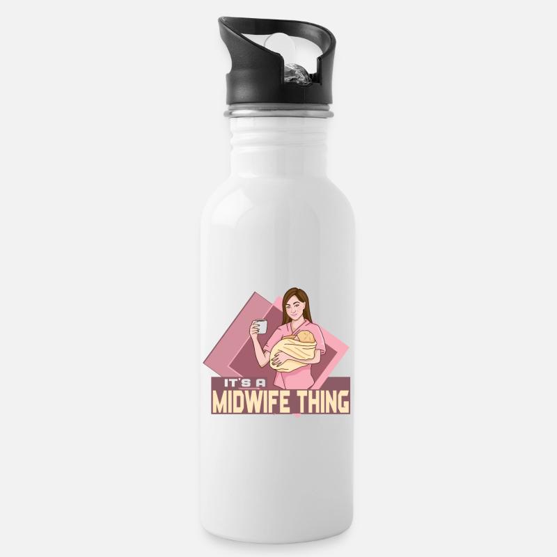It’s a Midwife Thing - Gourde avec paille intégrée - blanc