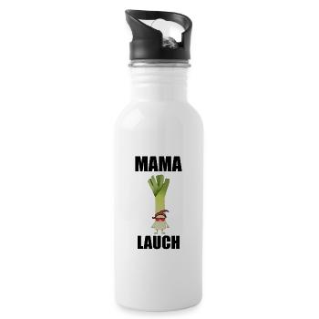 Mama Leek - Water bottle with straw - white - Right
