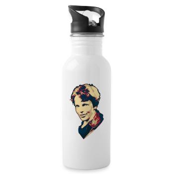 Amelia Earhart - Gourde avec paille intégrée - blanc - Droite