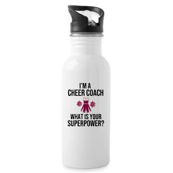 Entraîneur de cheerleading cadeau de cheerleading Coach - Gourde avec paille intégrée - blanc - Droite