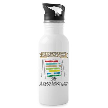 RECHENZENTRUM FÜR FORTGESCHRITTENE - Trinkflasche mit integriertem Trinkhalm - Weiß - Rechts