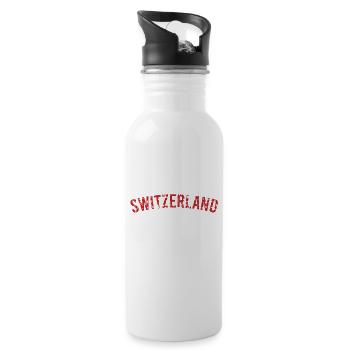 Switzerland - Water bottle with straw - white - Right