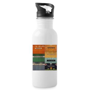Berlin - Water bottle with straw - white - Right