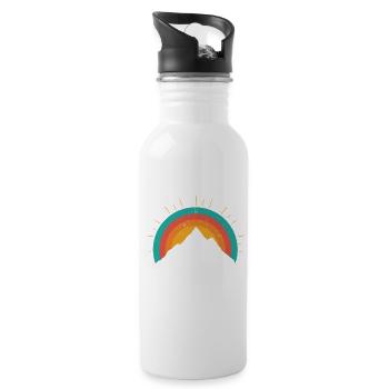 Wander Woman Hiking - Water bottle with straw - white - Right